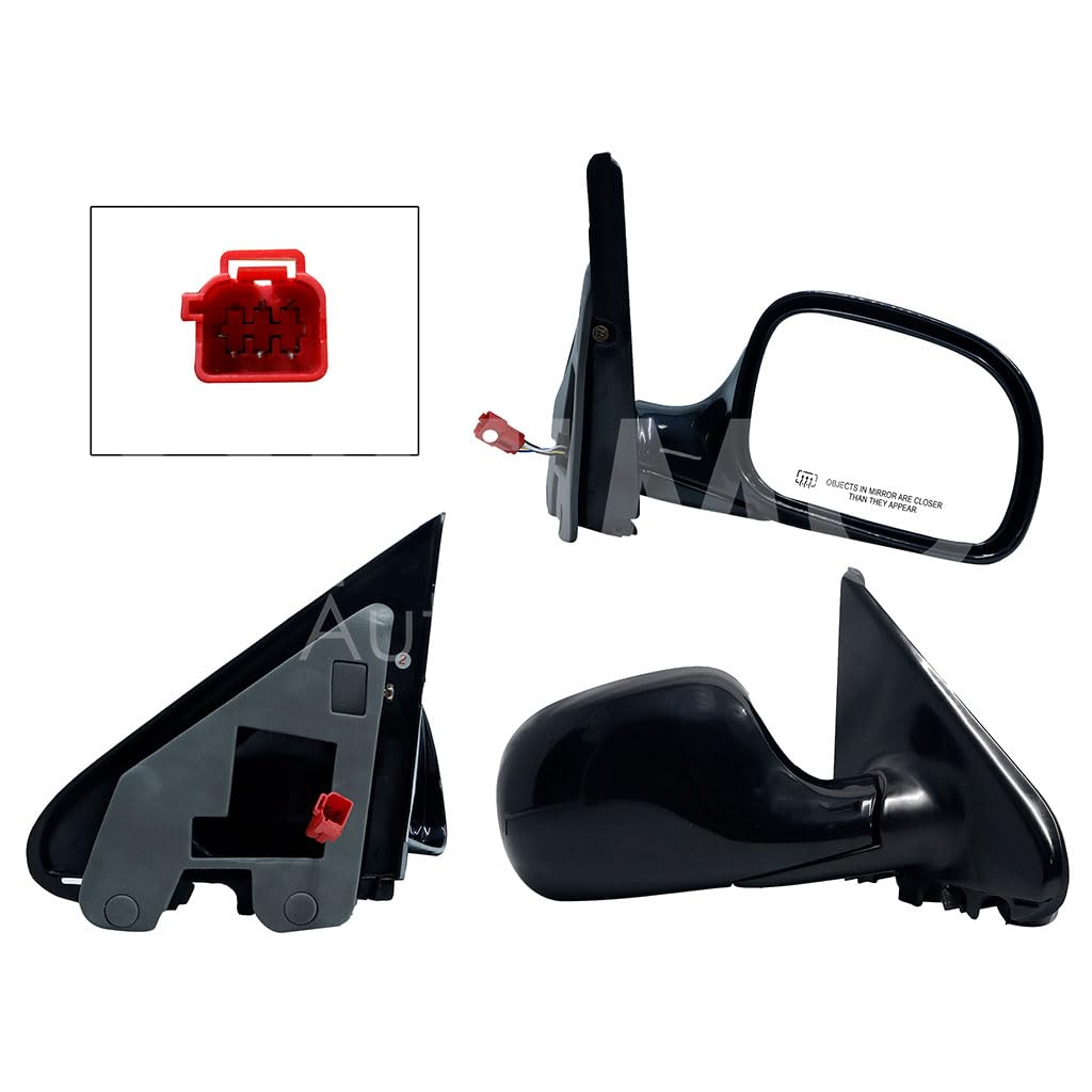 CHRYSLER / DODGE CARAVAN 1996 1997 1998 1999 2000 ESPEJO DER ELECT NEGRO LISO (5PINES) (VOYAGER/TOWN & COUNTRY)