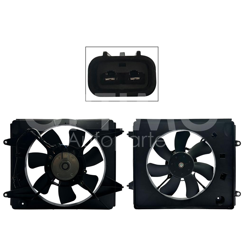 Moto Ventilador Compatible con CRV 2.4L 2012 2013 2014 2015 2016 > Para Aire Acondicionado > Con Tolva > Con Resistencia 2PIN