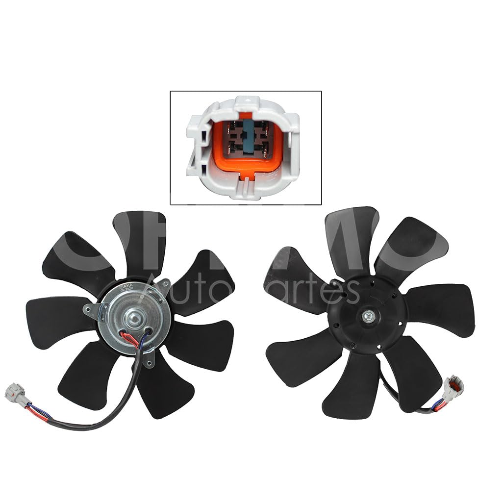 Moto Ventilador Compatible con XTRAIL 2.5L 2001 2002 2003 2004 2005 2006 2007 > Para Aire Acondicionado > Sin Tolva 4PIN (MOTOR/ASPAS)