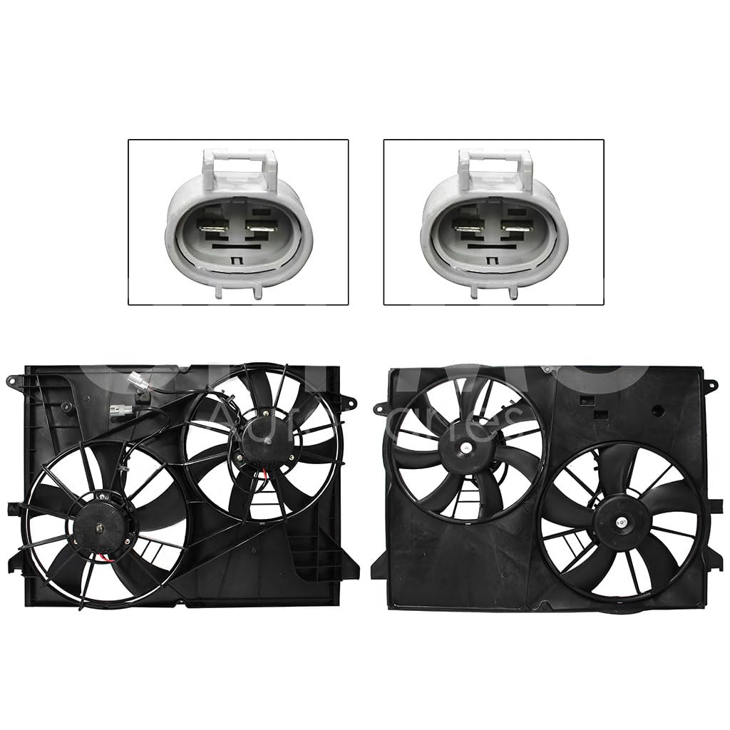 Moto Ventilador Compatible con CAPTIVA 2.4L/3.0L/3.6L 2008 2009 2010 C/S AIRE > Con Tolva > Sin Resistencia 2PIN (2ASPAS)