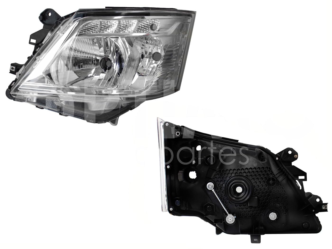 Faro Izquierdo Compatible con NV-350 2019 2020 2021 2022 2023 2024 2025 F/CROMADO S/MOTOR