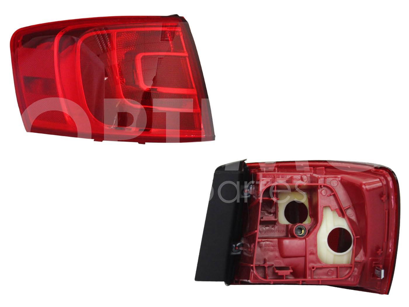 2010 - 2014 VOLKSWAGEN JETTA A6 BICENTENARIO CALAVERA IZQ EXT S/ARNES CLARA (TODO ROJO)