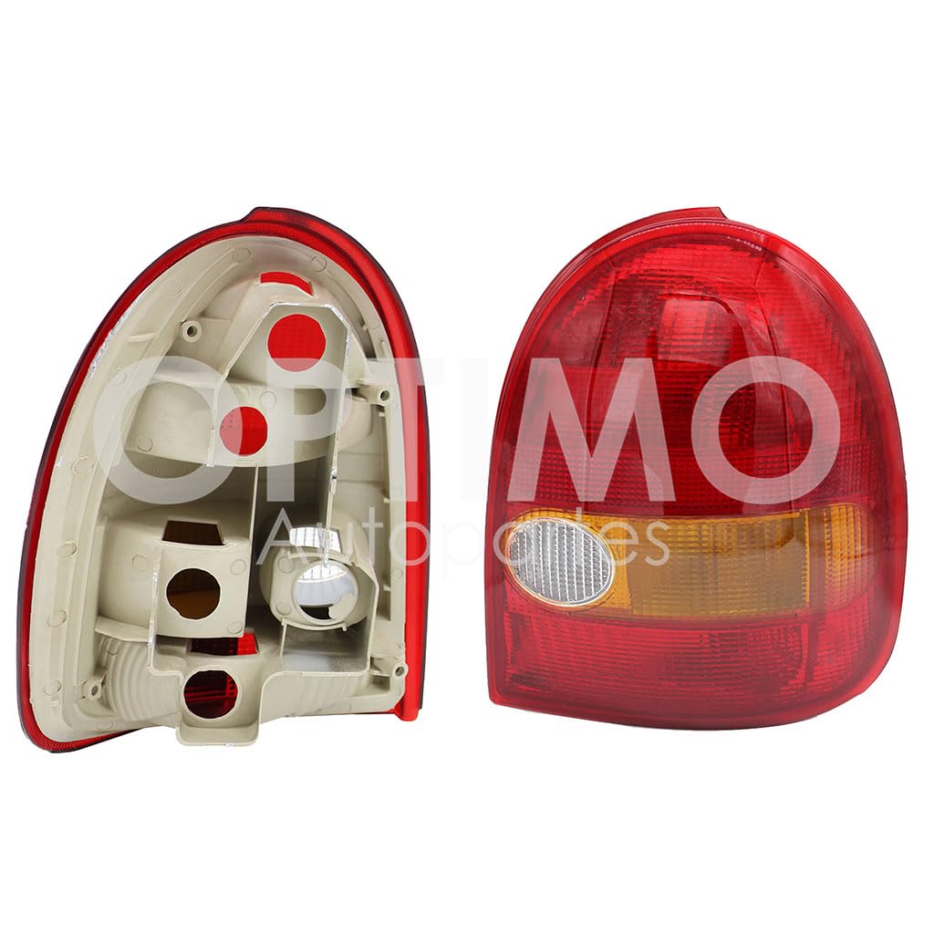 1994 - 2000 CHEVROLET CHEVY 3PTAS CALAVERA DER S/ARNES (POP/JOY) (ROJO/AMBAR/BLANCO)