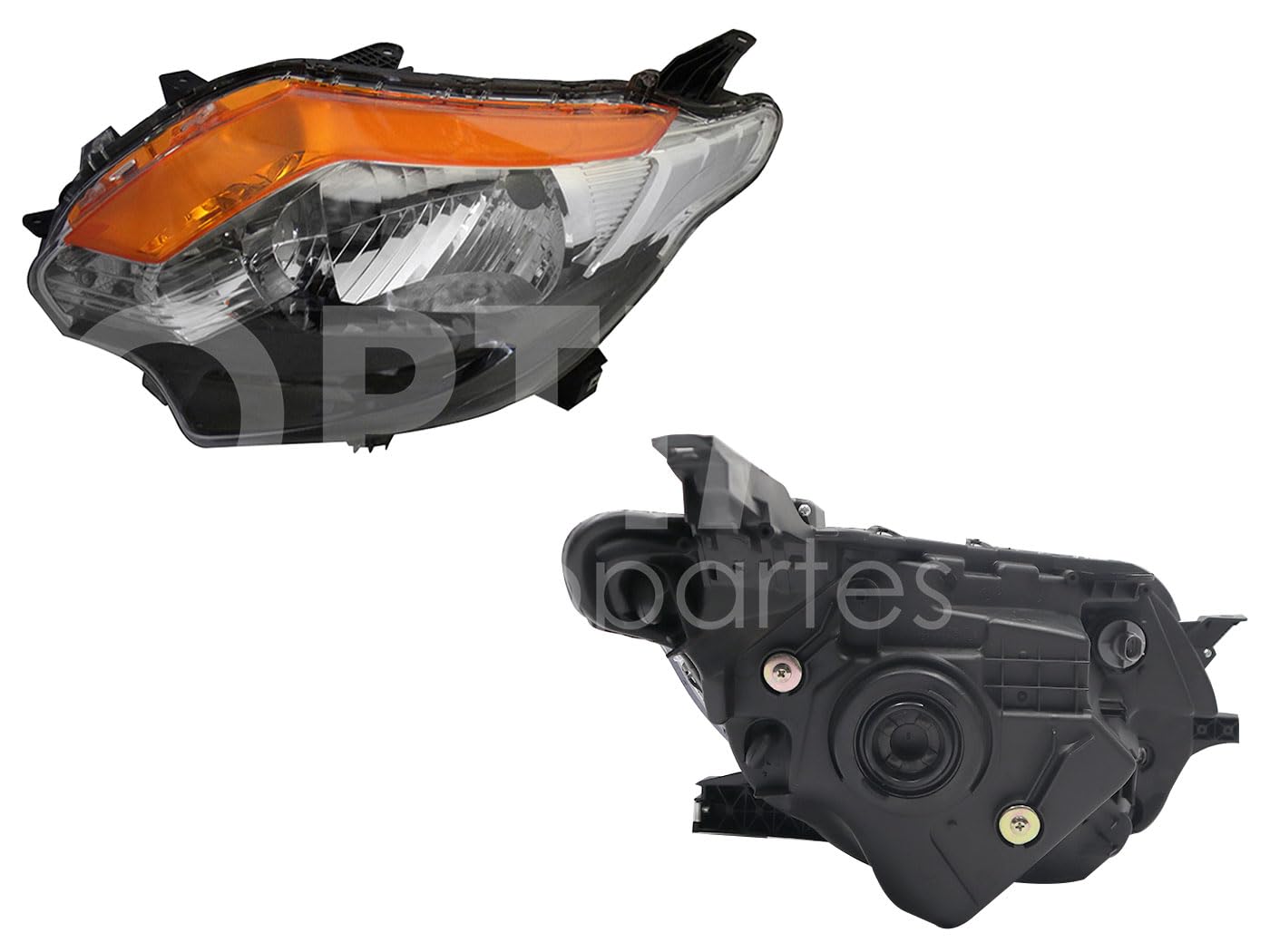 Faro Izquierdo Compatible con L200 2016 2017 2018 2019 F/NEGRO C/AMBAR