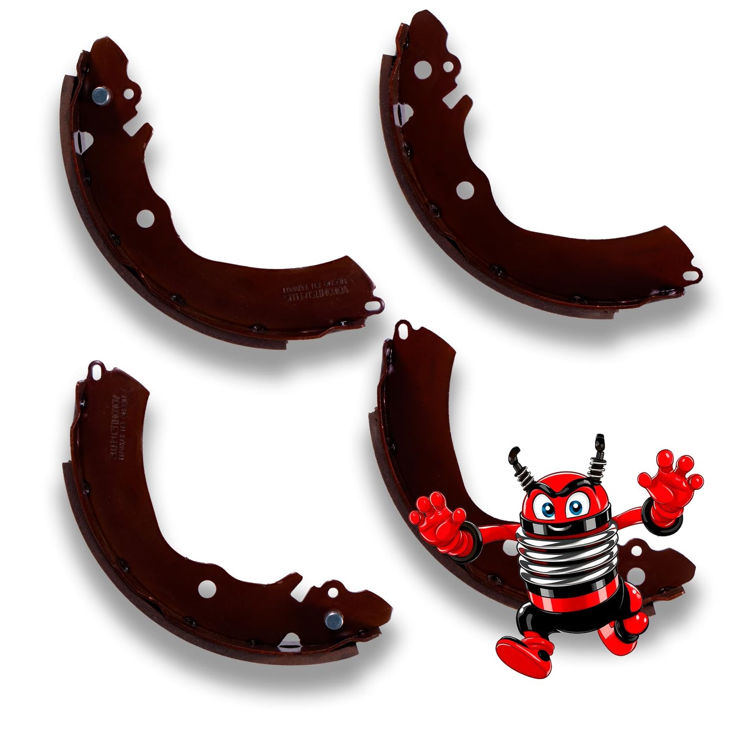 Balatas traseras tambor compatibles con AVANZA 1.5L 2007 2008 2009 2010 2011 2012 2013 2014 2015 2016 2017 2018 2019 2020 2021 2022 | Organica |