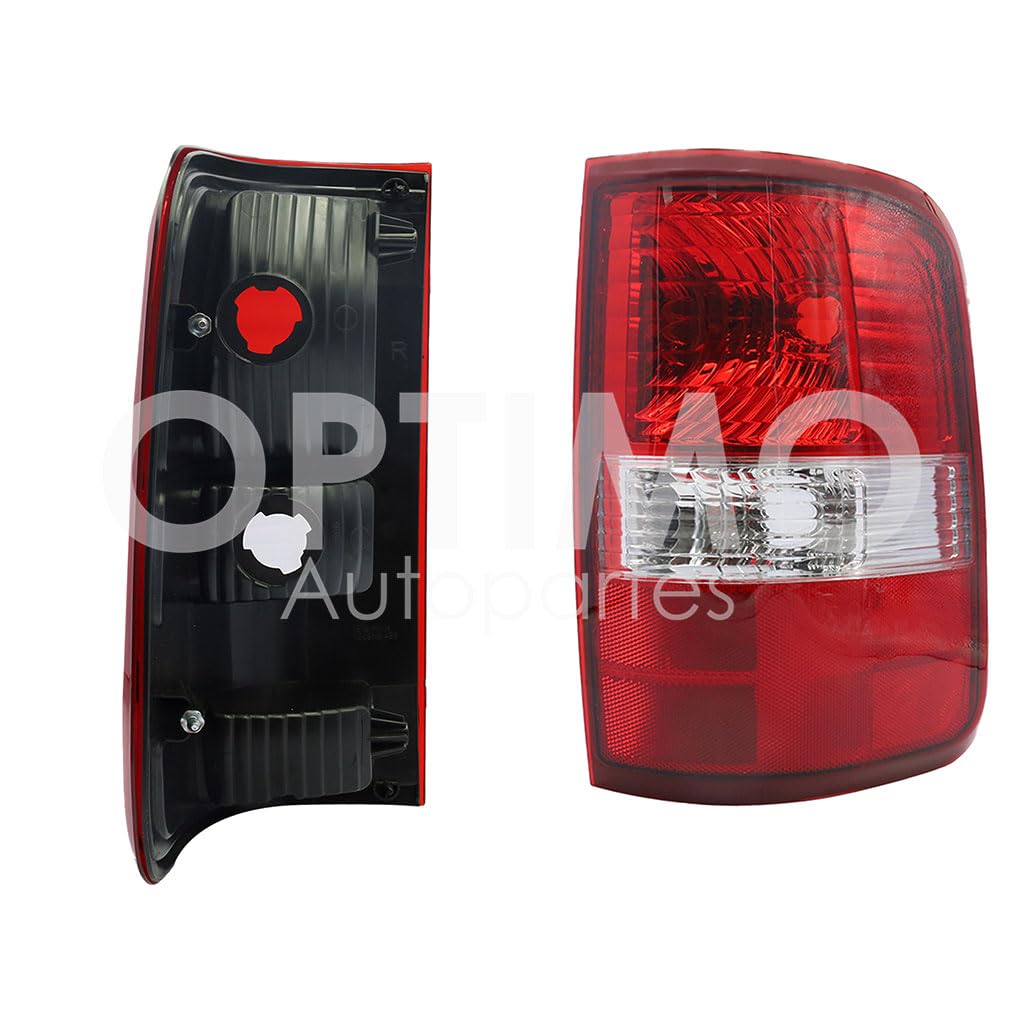 Calavera Derecha Compatible con LOBO 2004 2005 2006 2007 2008 S/ARNES (ROJO/BLANCO/ROJO)