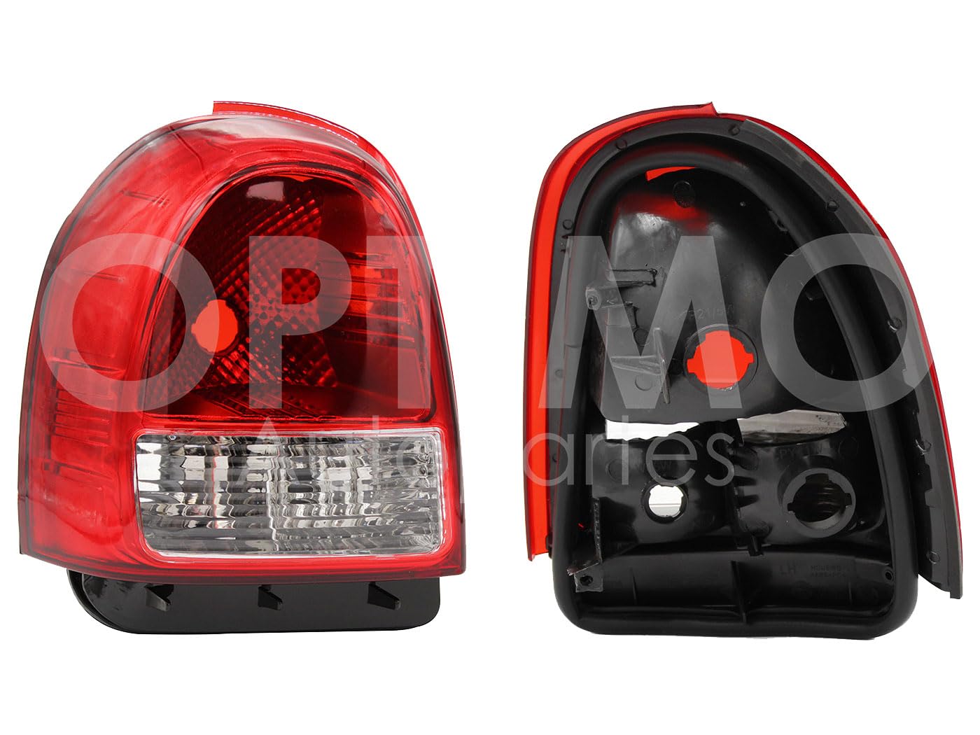 2009 - 2012 CHEVROLET CHEVY C-3 3PTAS CALAVERA IZQ S/ARNES (ROJO/BLANCO)