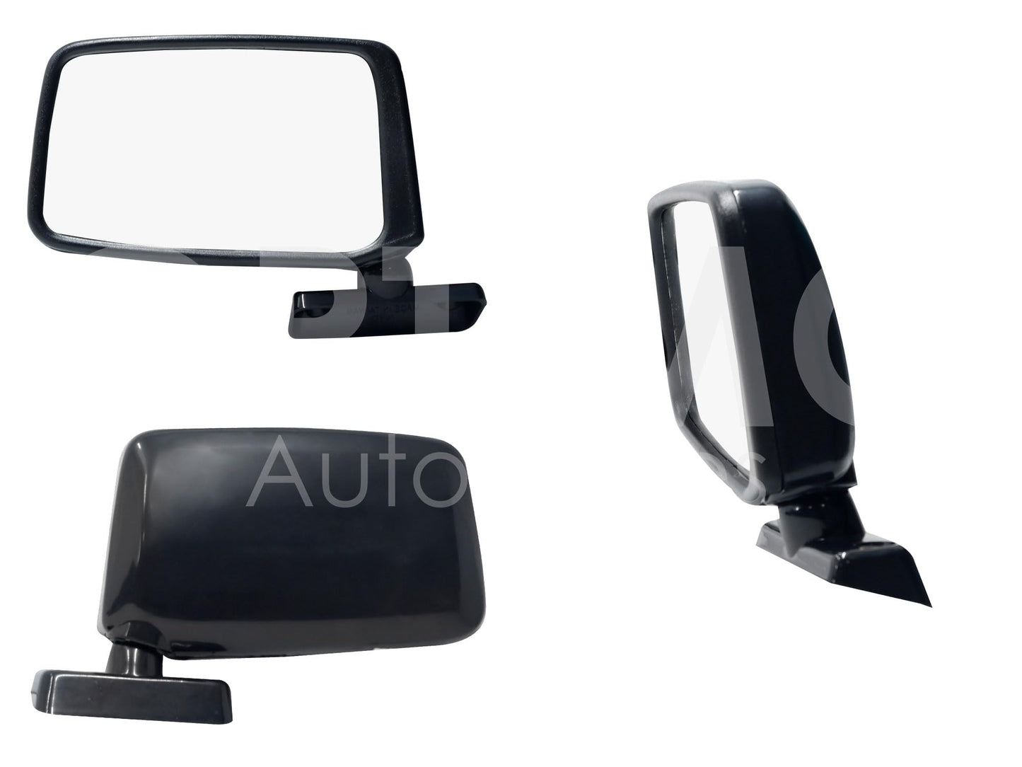 NISSAN 720 1980 1981 1982 1983 1984 1985 1986 1987 1988 1989 1990 1991 1992 1993 ESPEJO IZQ MANUAL NEGRO LISO T/JAPON (EMP/2PZS)