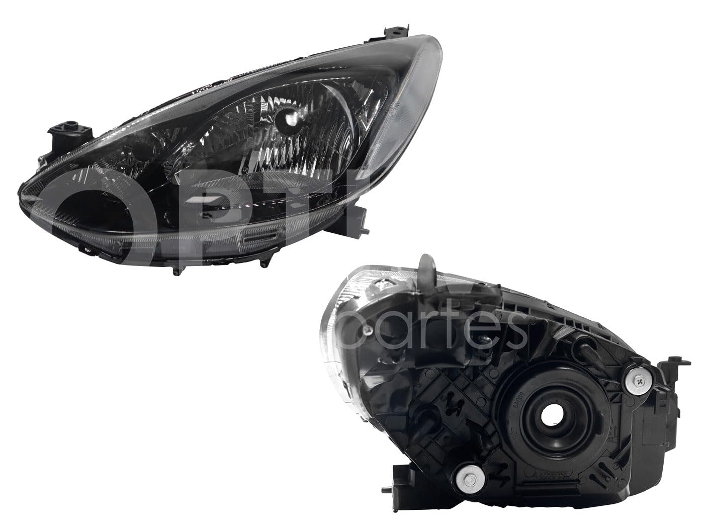 MAZDA MAZDA 2 2012 2013 2014 2015 FARO IZQ F/CROMADO C/MICA BLANCO