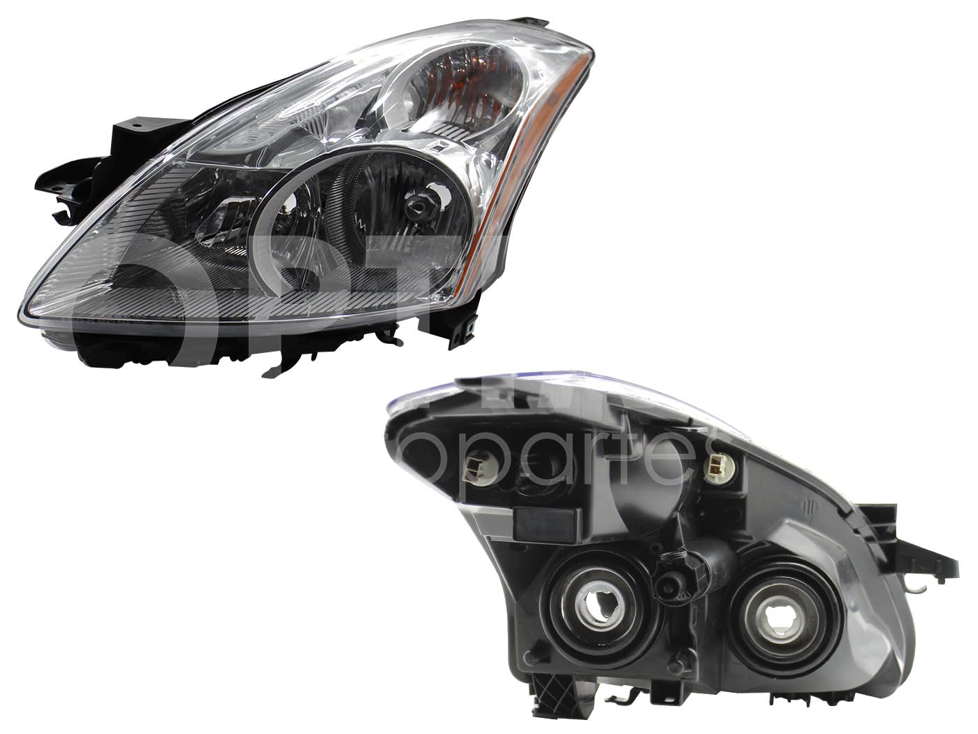 Faro Izquierdo Compatible con ALTIMA SEDAN 2010 2011 2012 F/CROMADO C/CUARTO AMBAR HALOGENO