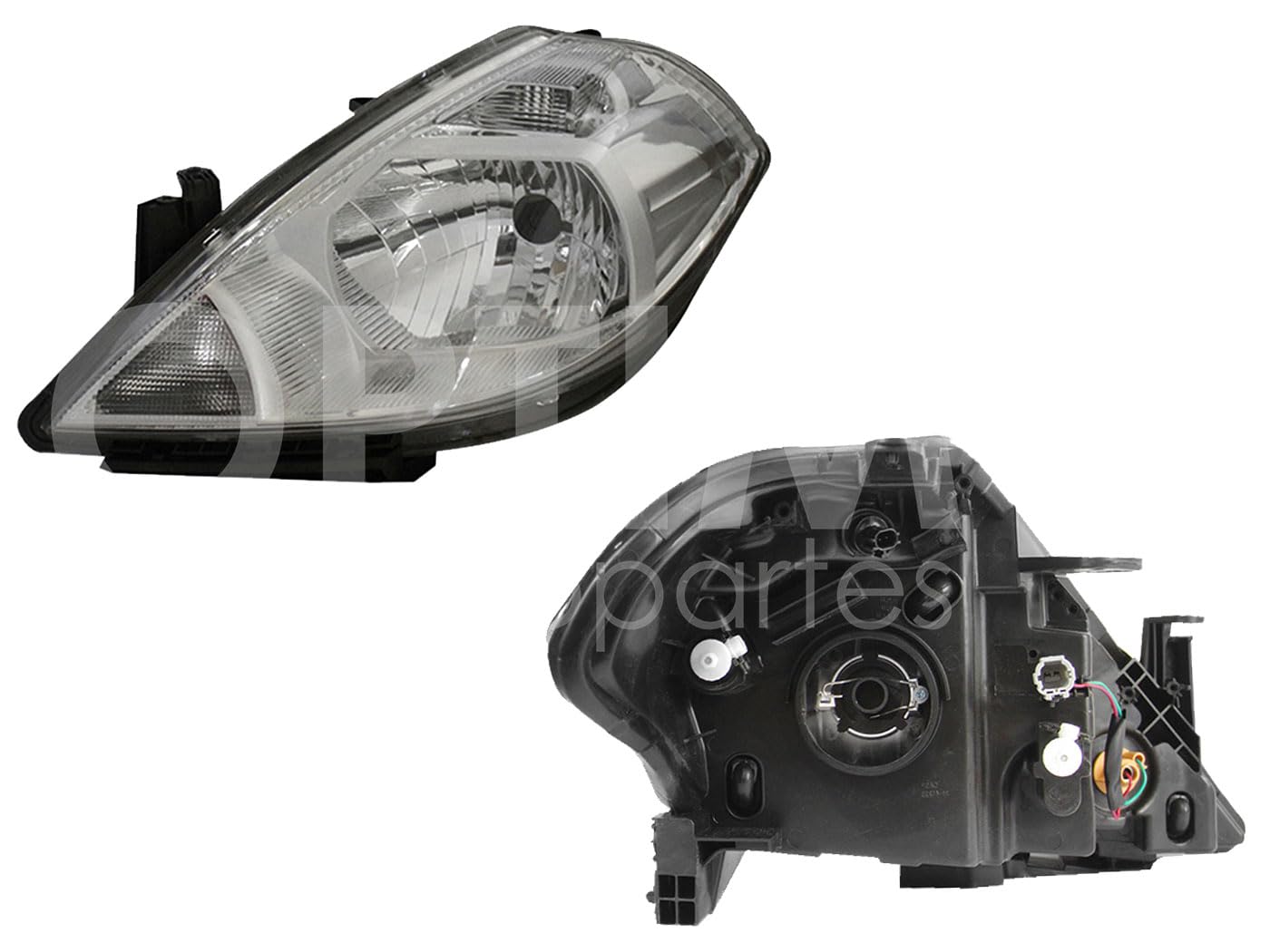 FARO izquierdo FONDO CROMADO (SEDAN/H-BACK) COMPATIBLE CON NISSAN TIIDA2006-2017