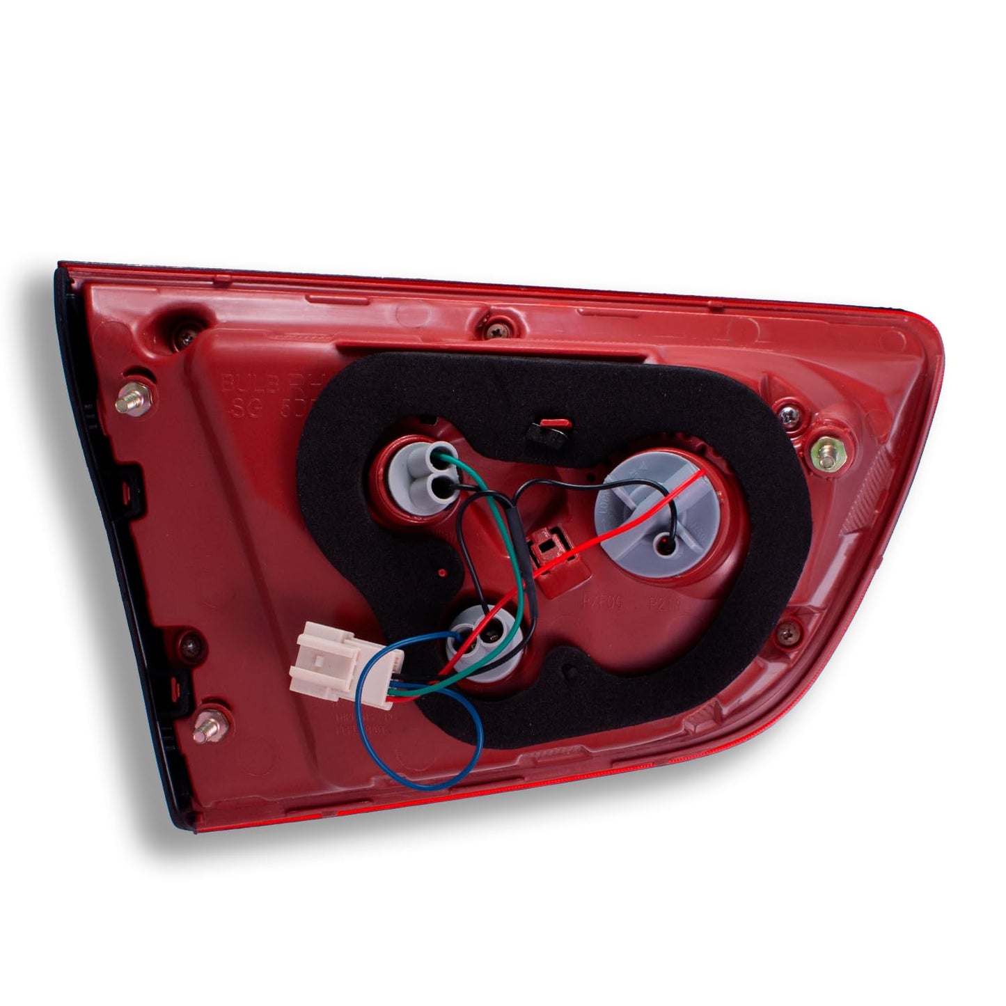 Calavera Derecho Interior Compatible con Rio H-BACK 5 Puertas 2018 2019 202 2021 2022 2023 | Rojo Blanco | Con Arnes |