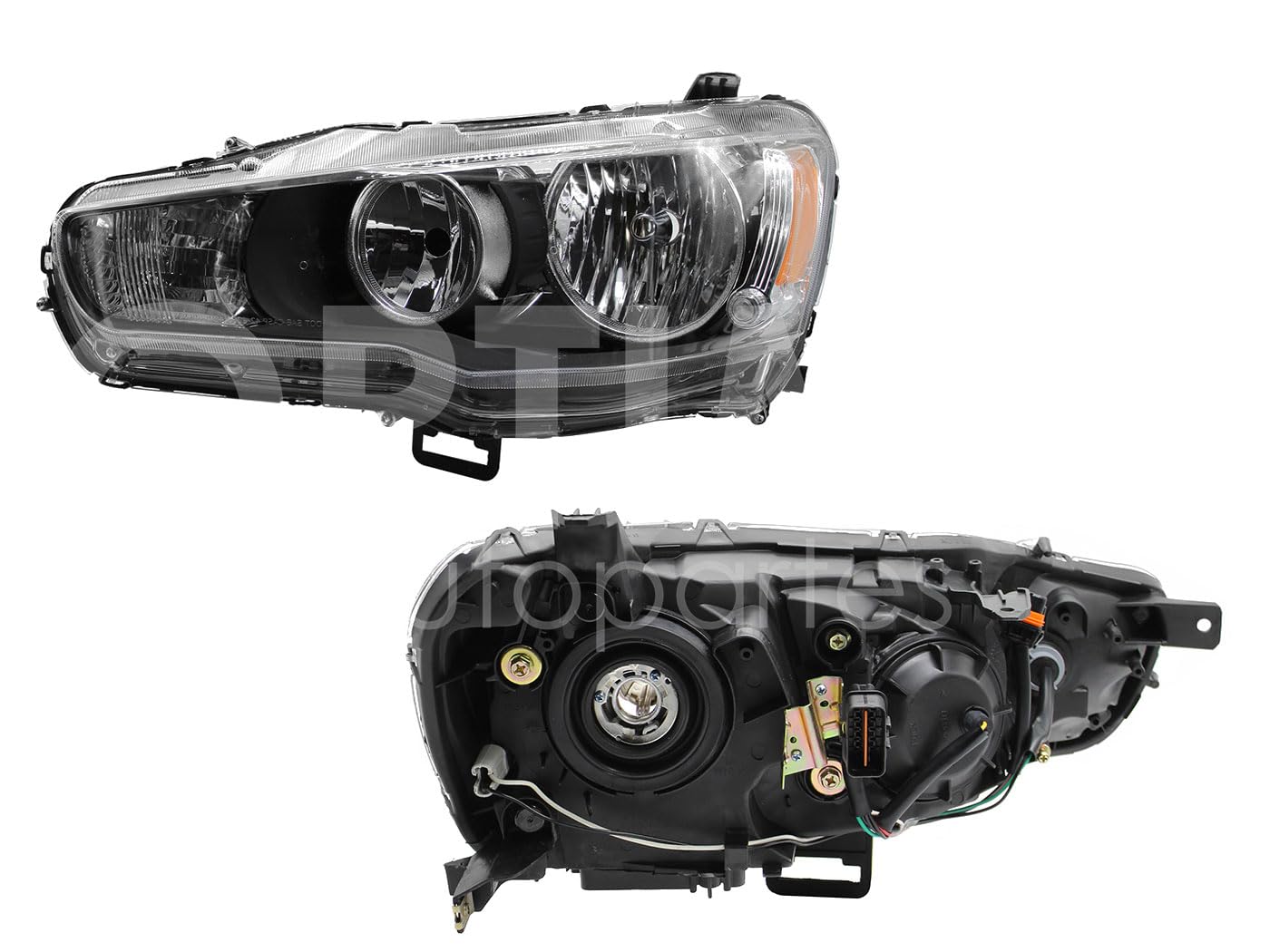 2008 - 2016 MITSUBISHI LANCER FARO IZQ F/NEGRO C/MICA AMBAR