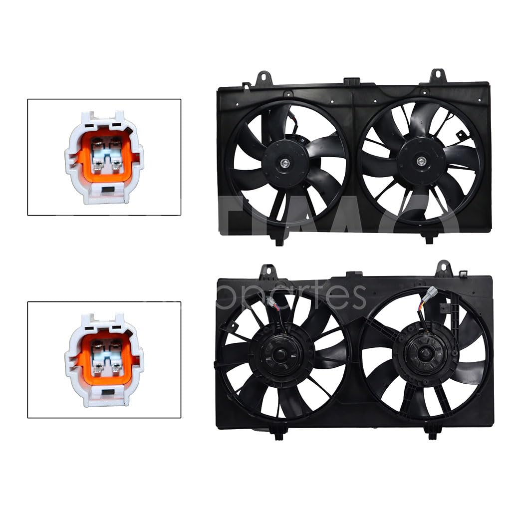 Moto Ventilador Compatible con SENTRA B16 2.0L/2.5L 2007 2008 2009 2010 2011 2012 C/AIRE > Con Tolva > Sin Resistencia 4PIN (2ASPAS)