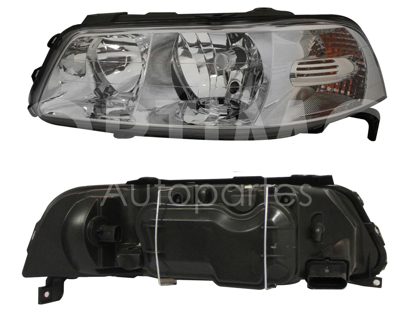 2000 - 2005 VOLKSWAGEN POINTER GTI FARO IZQ F/CROMADO DOBLE AS (2 FOCOS)