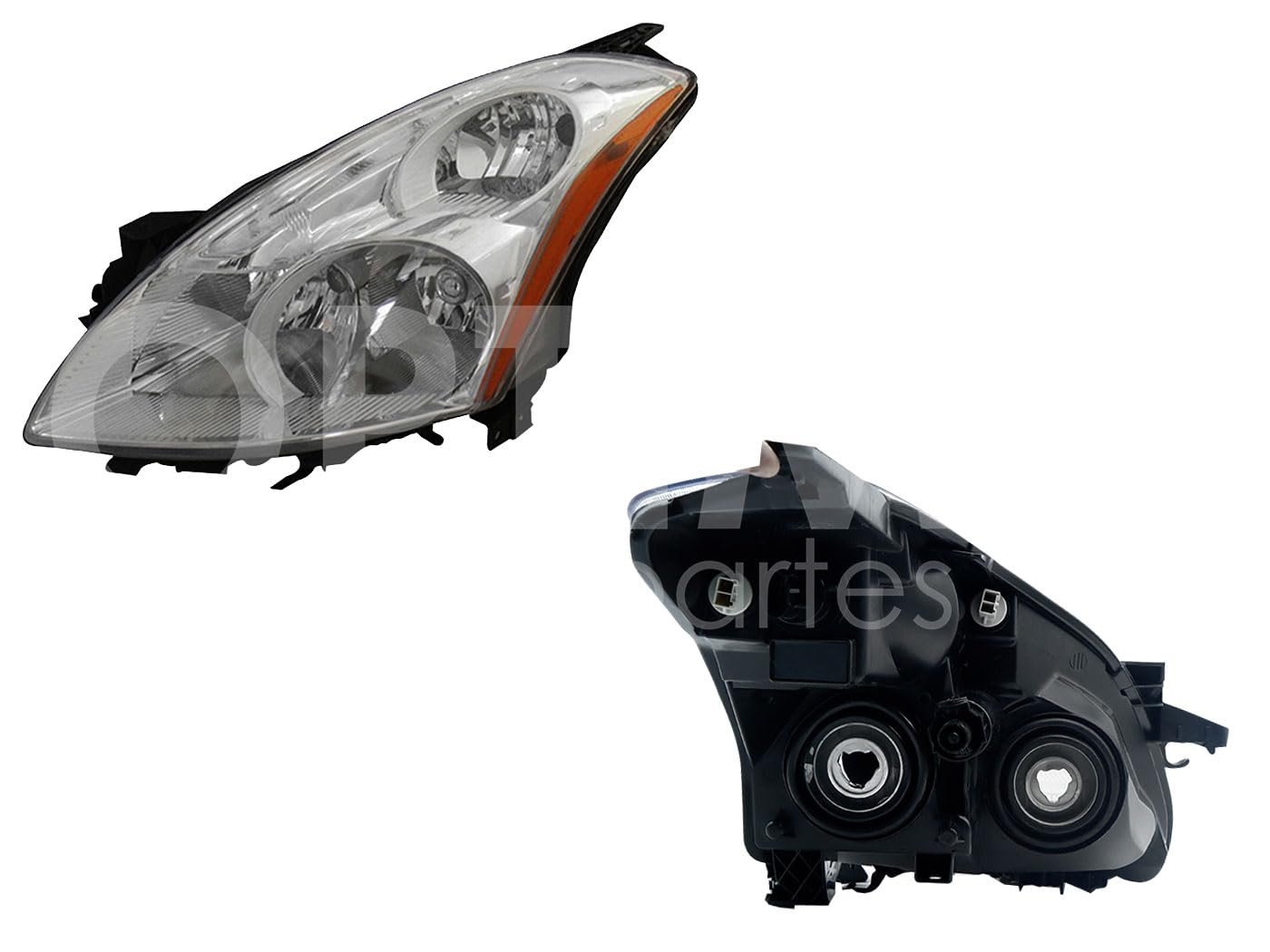 Faro Izquierdo Compatible con ALTIMA SEDAN 2010 2011 2012 F/CROMADO C/CUARTO AMBAR XENON