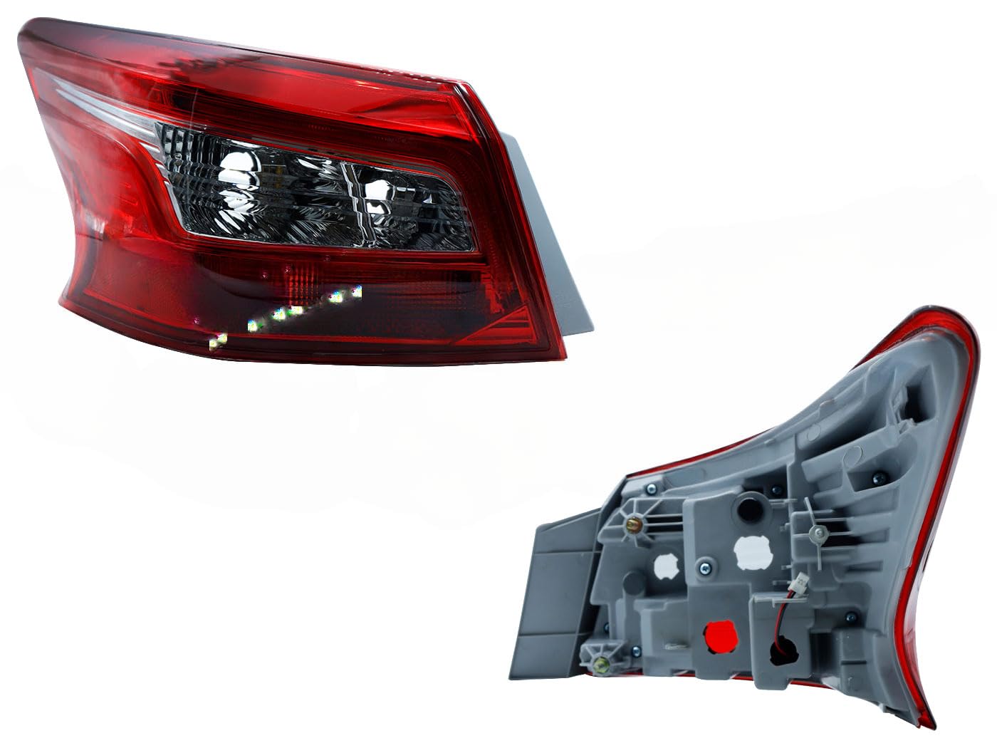 Calavera Izquierda Exterior Compatible con SENTRA B17 2017 2018 2019 2020 S/ARNES C/LED (ROJO/BLANCO/ROJO)