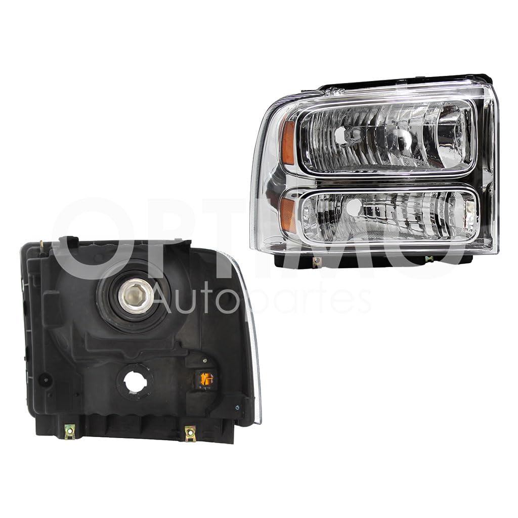 2005 - 2007 FORD F-350 SUPER DUTY FARO DER F/CROMADO C/MICA AMBAR (F-450/F-550/EXCURSION)