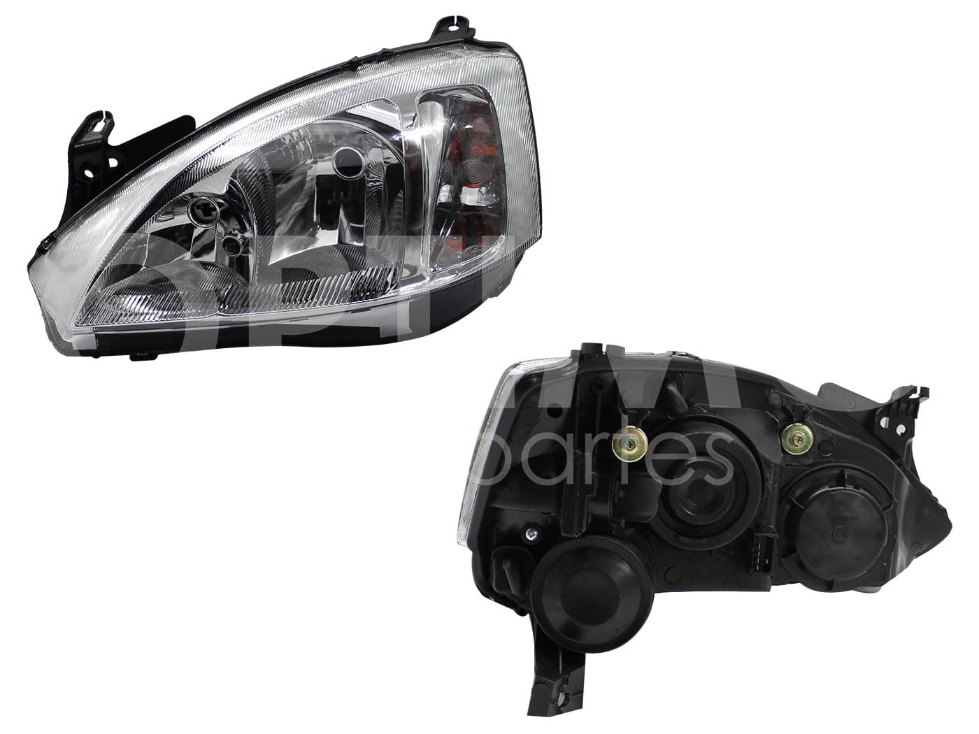 Faro Izquierdo Compatible con CORSA 2003 2004 2005 2006 2007 2008 F/CROMADO CUARTO LISO (TORNADO 04-11)