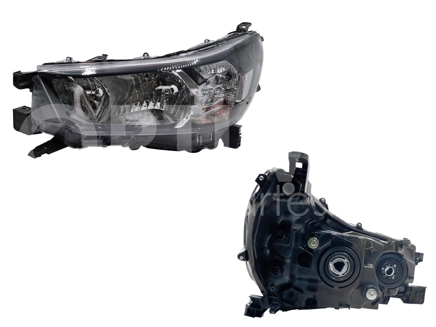 Faro Izquierdo Compatible con HILUX 2WD 2021 2022 2023 2024 F/CROMADO (VERSION SR/DIESEL MT) DOBLE CABINA