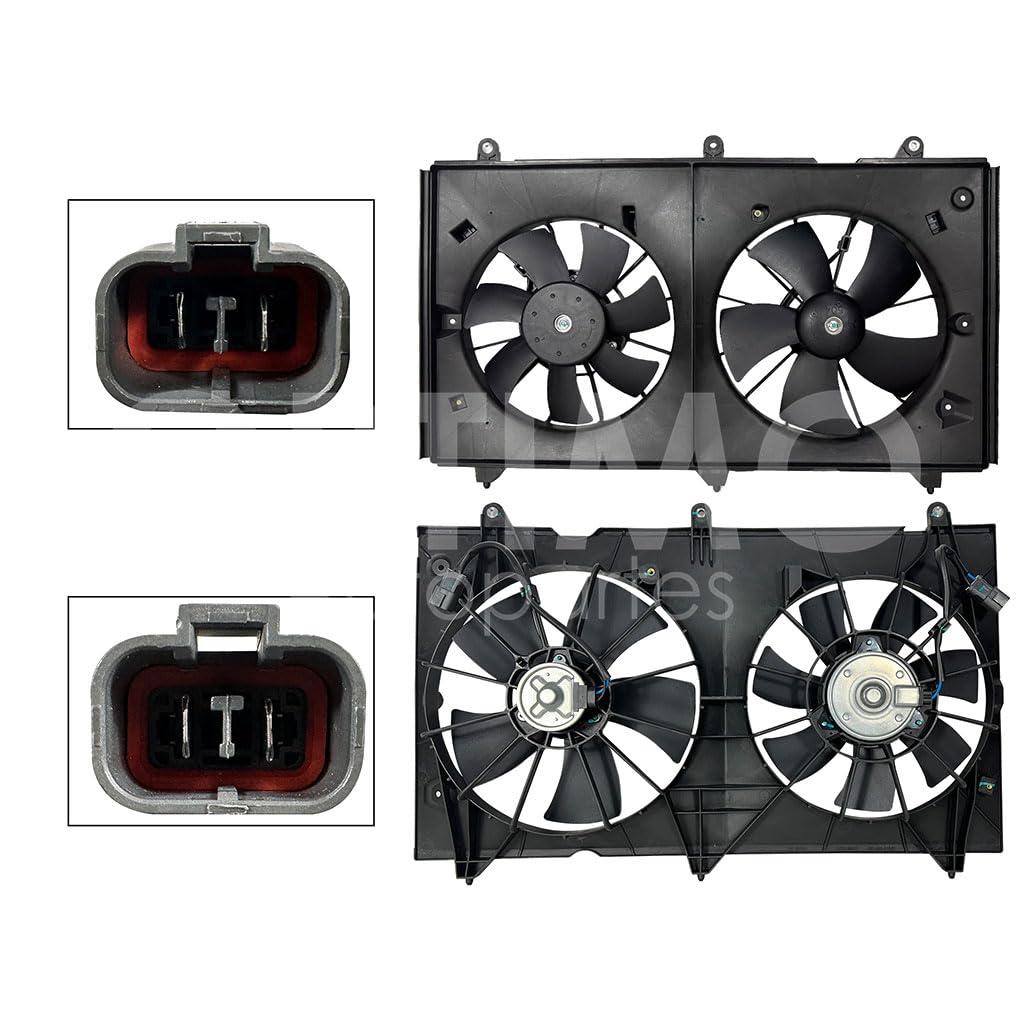 Moto Ventilador Compatible con ACCORD 2.4L 2003 2004 2005 2006 2007 C/AIRE > Con Tolva > Sin Resistencia 4PIN (2ASPAS)