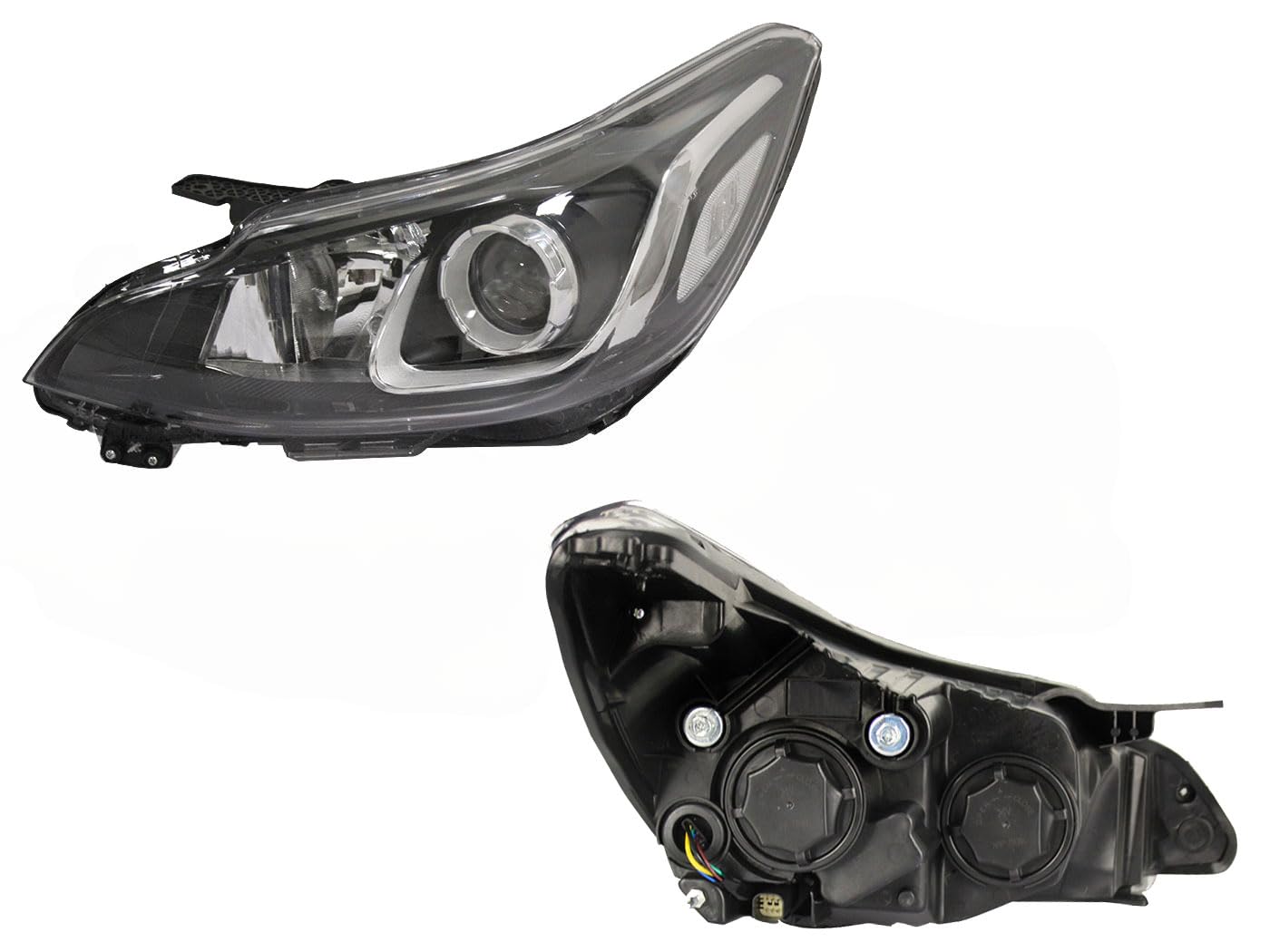 Faro Izquierdo Compatible con SPARK NG 2019 2020 2021 F/CROMADO C/LUPA (NUEVA LINEA)