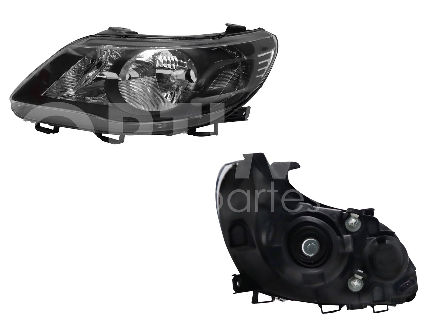 Faro Izquierdo Compatible con GOL 2008 2009 2010 2011 2012 F/NEGRO DOBLE AS (SAVEIRO 10-13) (SEDAN/H-BACK)