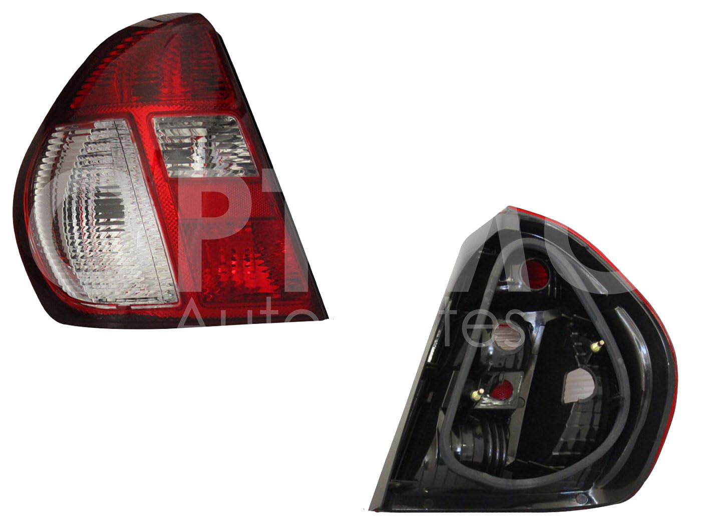2007 - 2010 NISSAN PLATINA CALAVERA IZQ S/ARNES (ROJO/BLANCO/BLANCO)