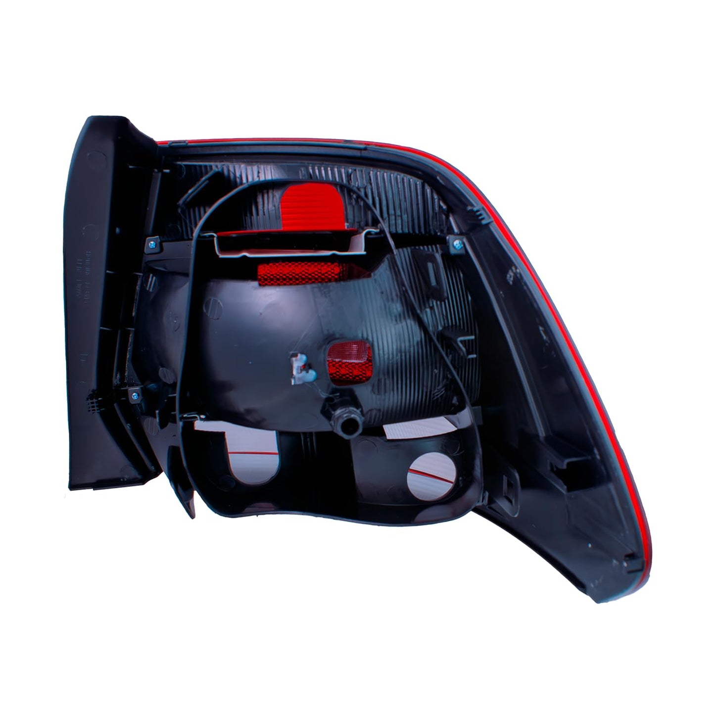 Calavera Izquierda Compatible con VW Vento 2016 2017 2018 2019 2020 2021 2022 | Sin Arnes | Color Rojo con Blanco