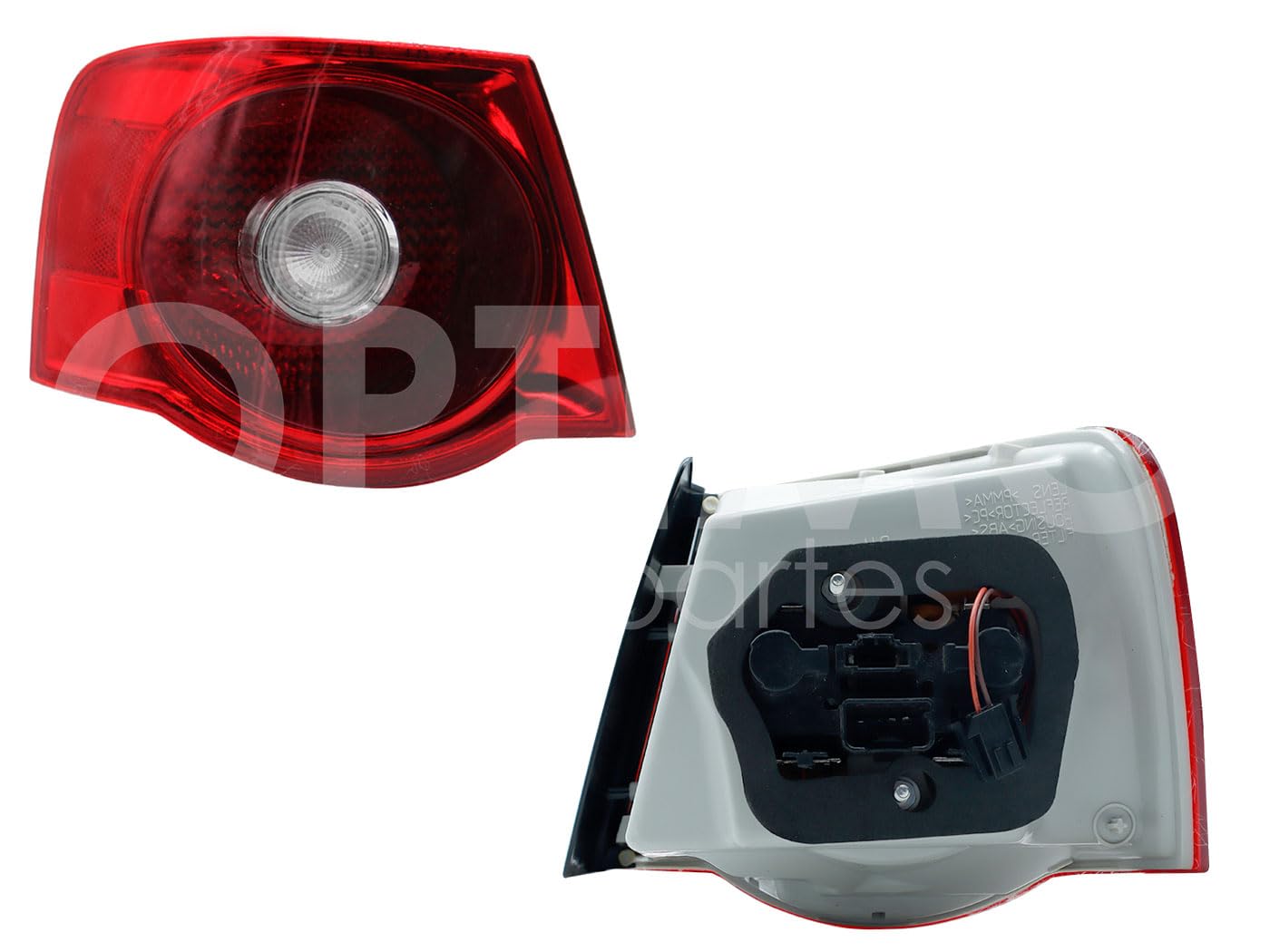 2006 - 2010 VOLKSWAGEN BORA CALAVERA IZQ EXT C/ARNES (ROJO/BLANCO)