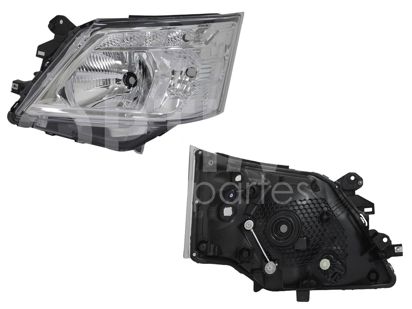 Faro Izquierdo Compatible con NV-350 2019 2020 2021 2022 2023 2024 2025 F/CROMADO C/MOTOR