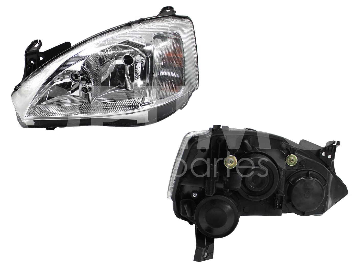 Faro Izquierdo Compatible con CORSA 2003 2004 2005 2006 2007 2008 F/CROMADO CUARTO RAYADO (TORNADO 04-11)