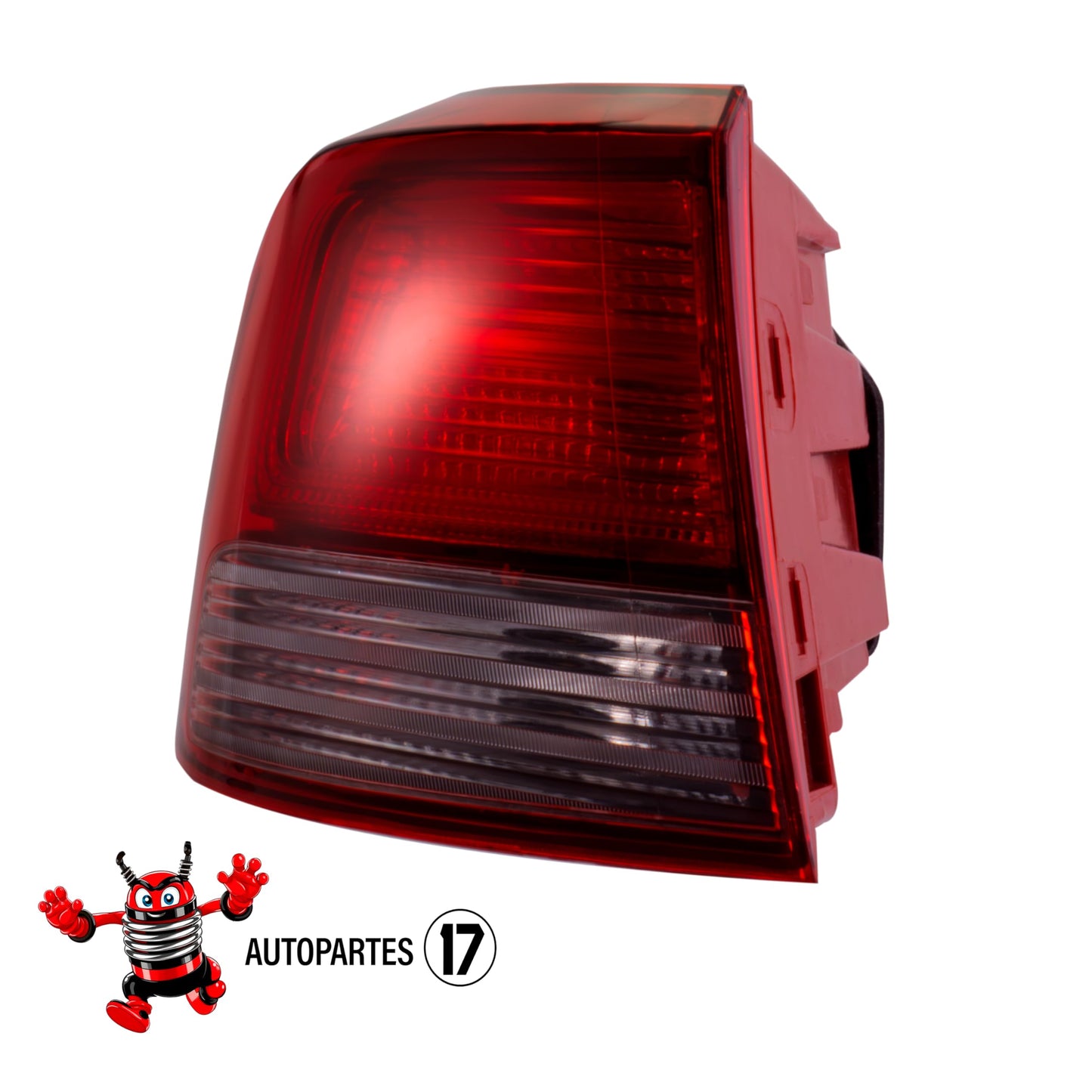 Calavera Izquierda Exterior Compatible con Rio Sedan 4 Puertas 2018 2019 202 2021 2022 2023 | Rojo Blanco | Sin Arnes (FCNA0112) |