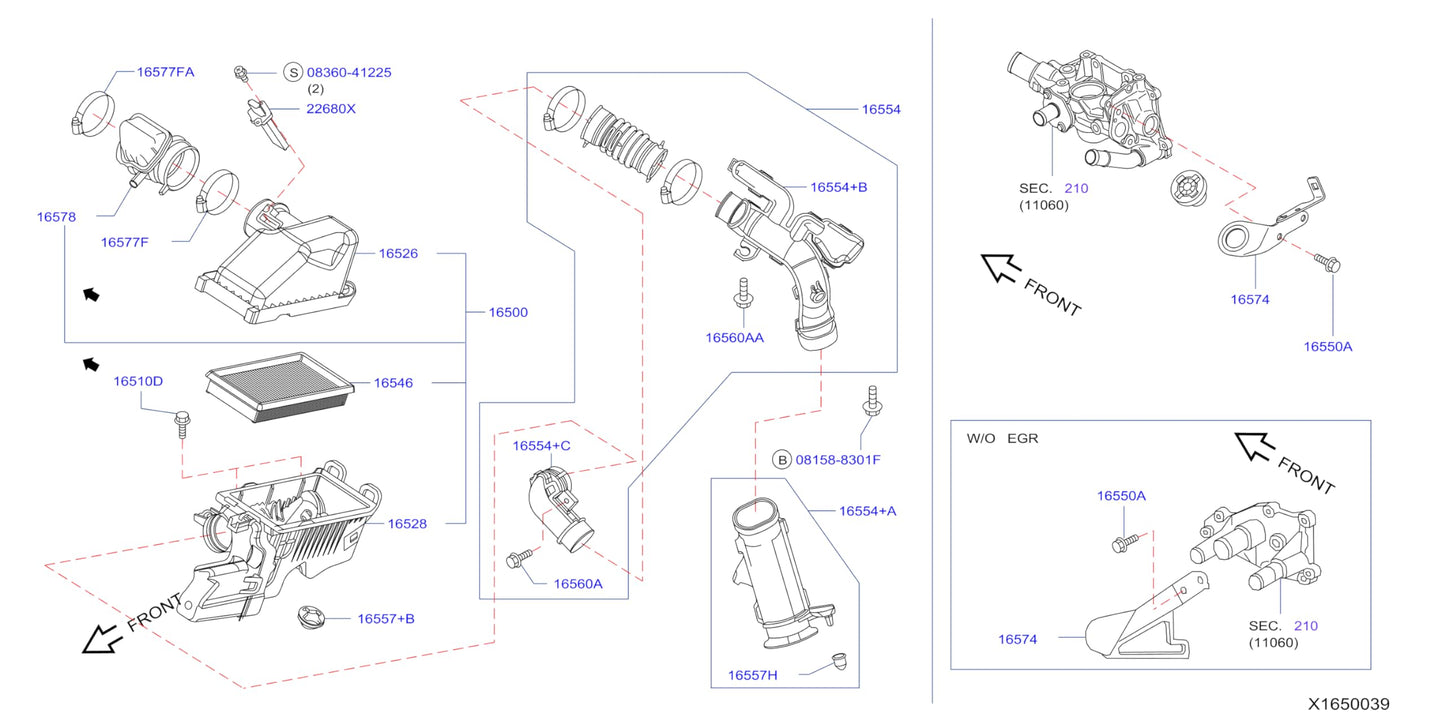Filtro de Aire Motor compatible con NISSAN VERSA 2012 2013 2014 2015 2016 2017 2018 2019