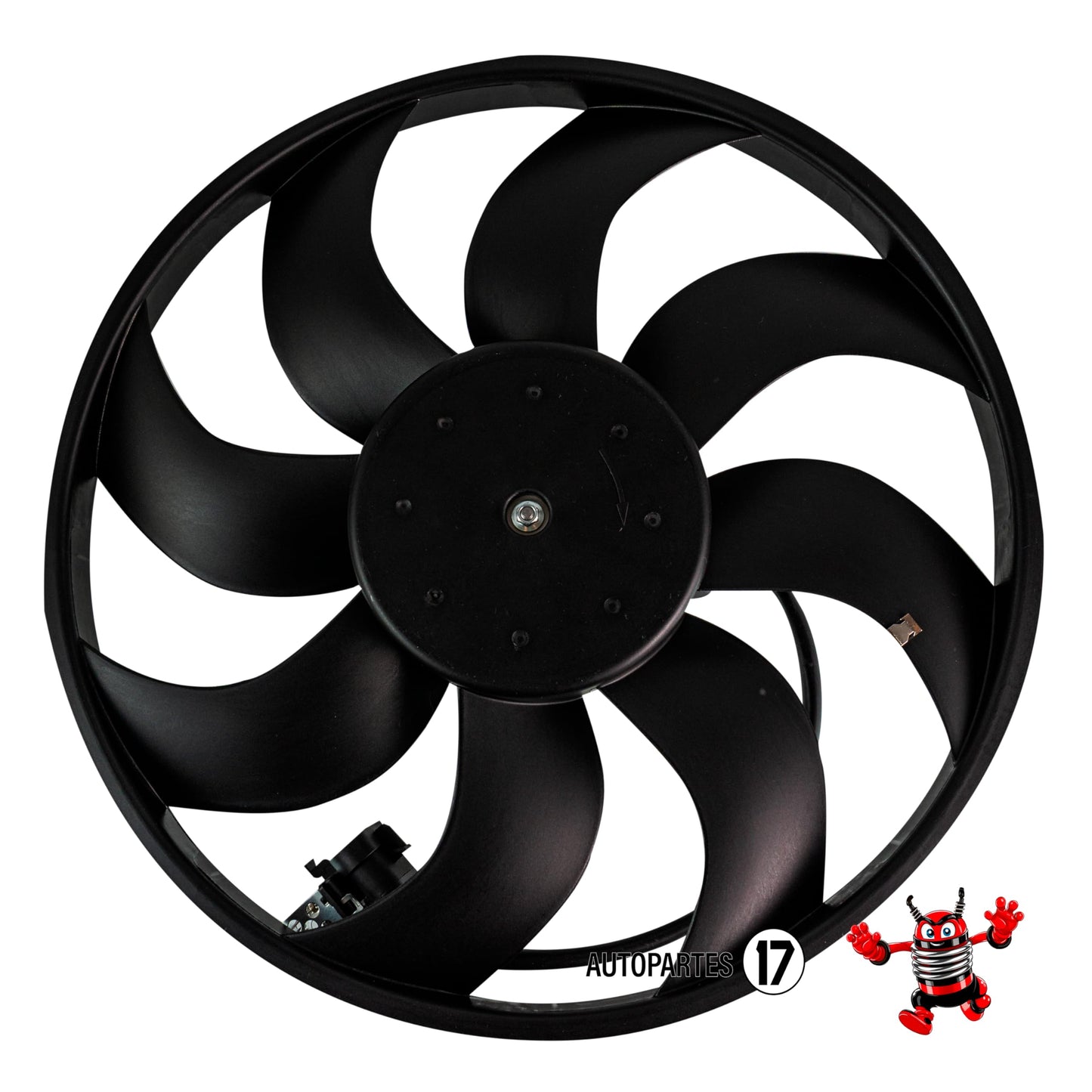 Moto Ventilador Compatible con AVEO 1.5L 2018 2019 2020 2021 2022 2023 C/S AIRE > Sin Tolva > Con Resistencia 3PIN (MOTOR/ASPA)