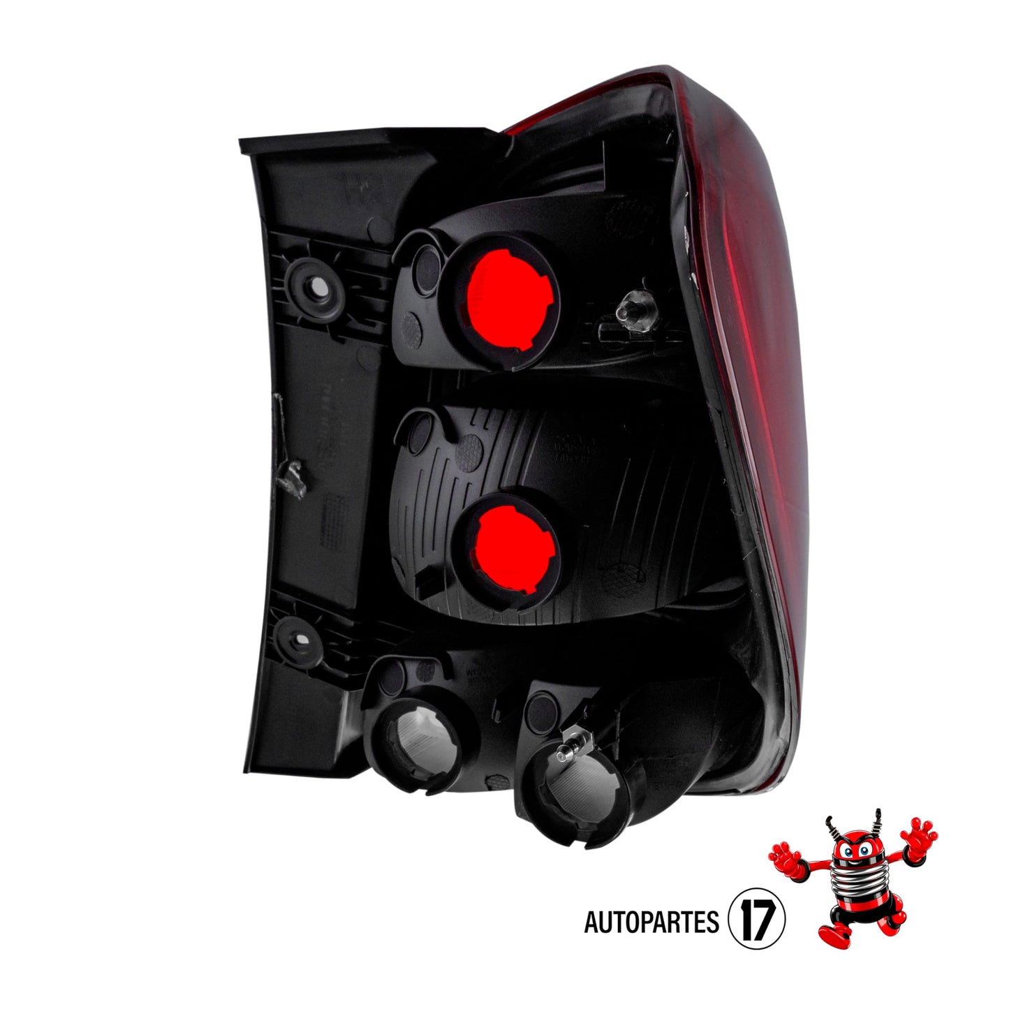 Calavera Izquierda compatible con Beat Sedan 4 Puertas 2018 2019 2020 2021 | Sin Arnes | Color Rojo y Blanco |