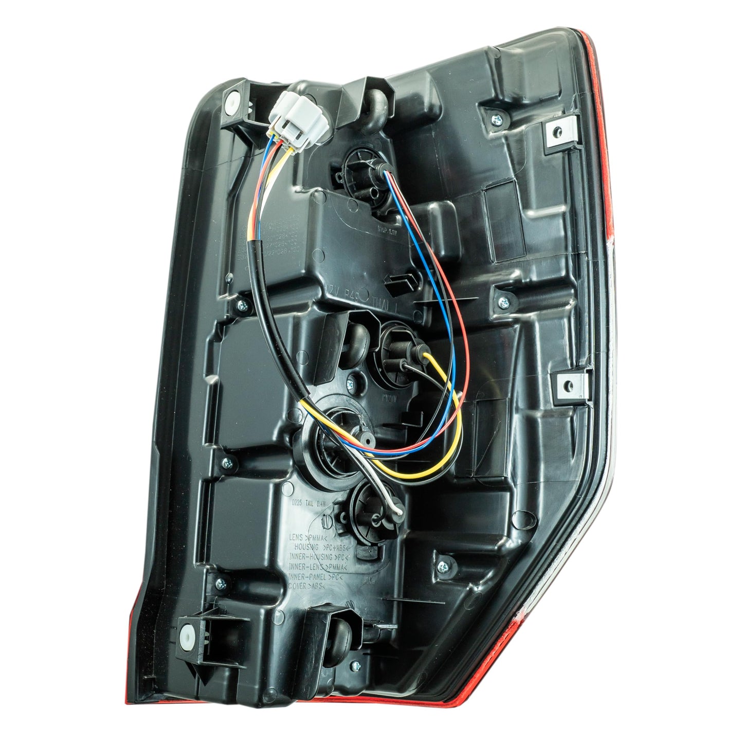 Calavera Izquierda Compatible con L200 2020 2021 2022 2023 2024 C/ARNES C/LED (ROJO/BLANCO/BLANCO)