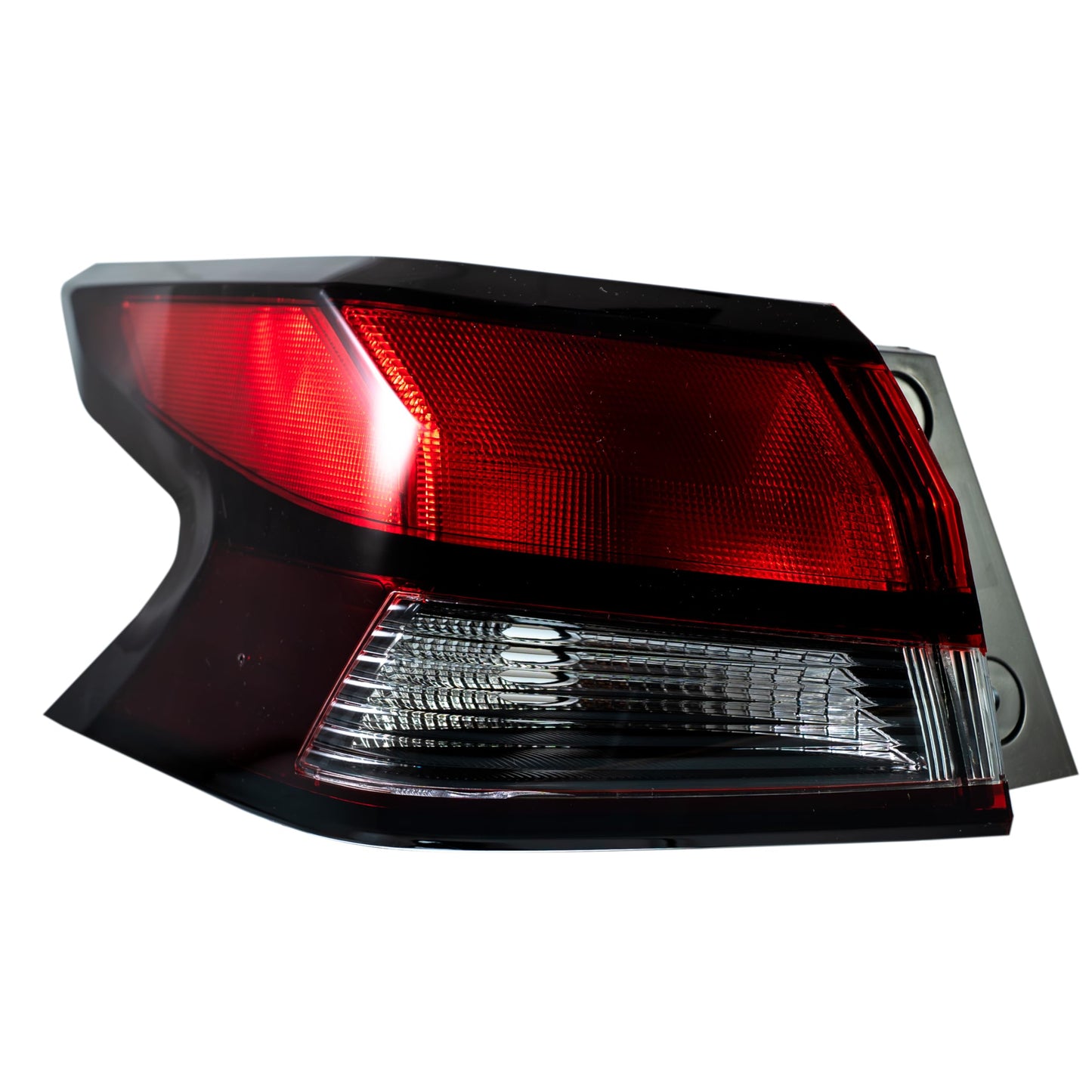 Calavera Izquierda Exterior Compatible con Versa 2020 2021 2022 2023 2024 | Sin Arnes | Con Filo Oscuro | Rojo Blanco Rojo