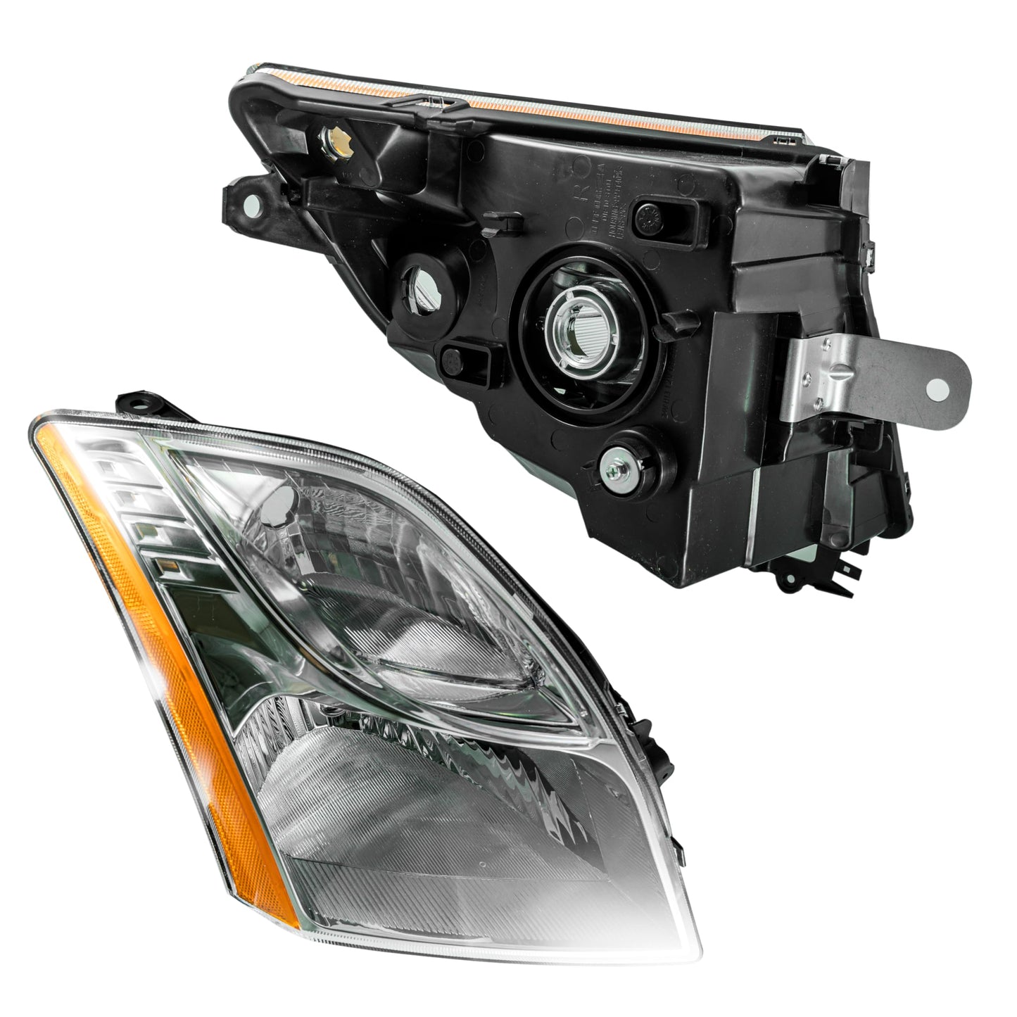 Faro Derecho Compatible con SENTRA B-16 2010 2011 2012 F/CROMADO C/MICA AMBAR