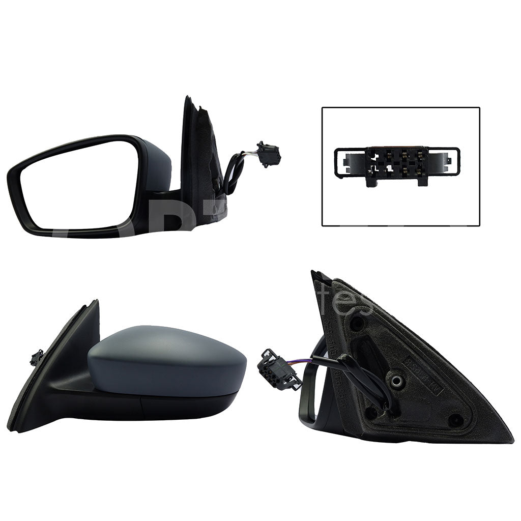 SEAT TOLEDO 2013 2014 2015 2016 2017 2018 2019 ESPEJO IZQ ELECT NEGRO P/PINTAR C/DESEMPAÑANTE (5PINES)