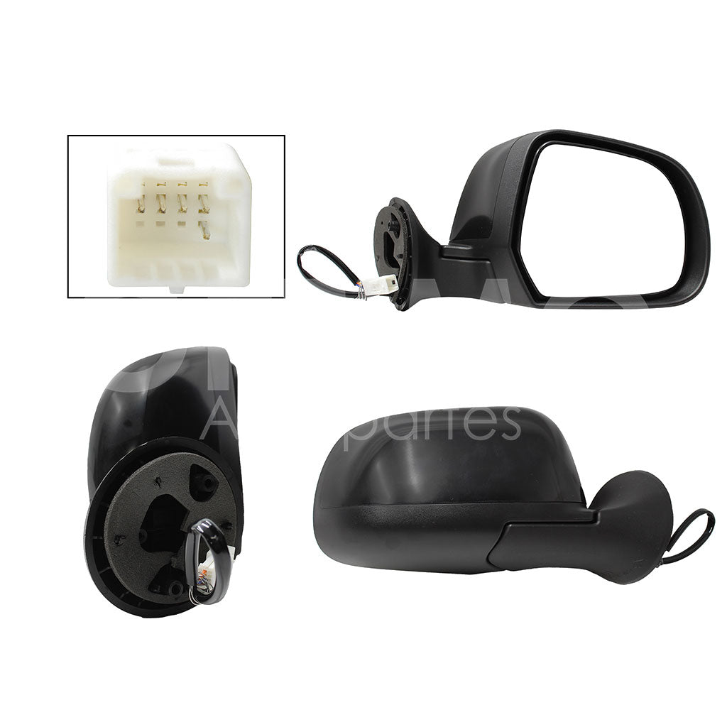 RENAULT DUSTER 2017 2018 2019 2020 ESPEJO DER ELECT NEGRO P/PINTAR C/DESEMPAÑANTE (5PINES) (OROCH 18-22)