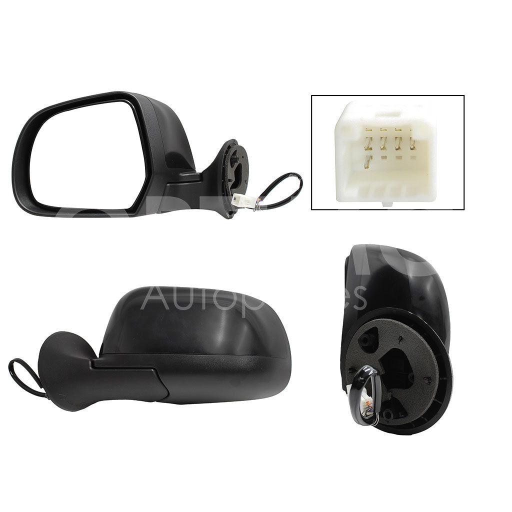 RENAULT DUSTER 2017 2018 2019 2020 ESPEJO IZQ ELECT NEGRO P/PINTAR C/DESEMPAÑANTE (5PINES) (OROCH 18-22)