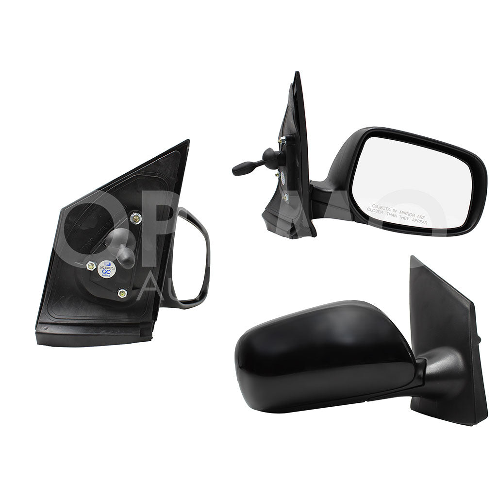 TOYOTA YARIS SEDAN 2006 2007 2008 2009 2010 2011 2012 2013 2014 2015 ESPEJO DER MANUAL NEGRO P/PINTAR C/CONTROL 4PTAS