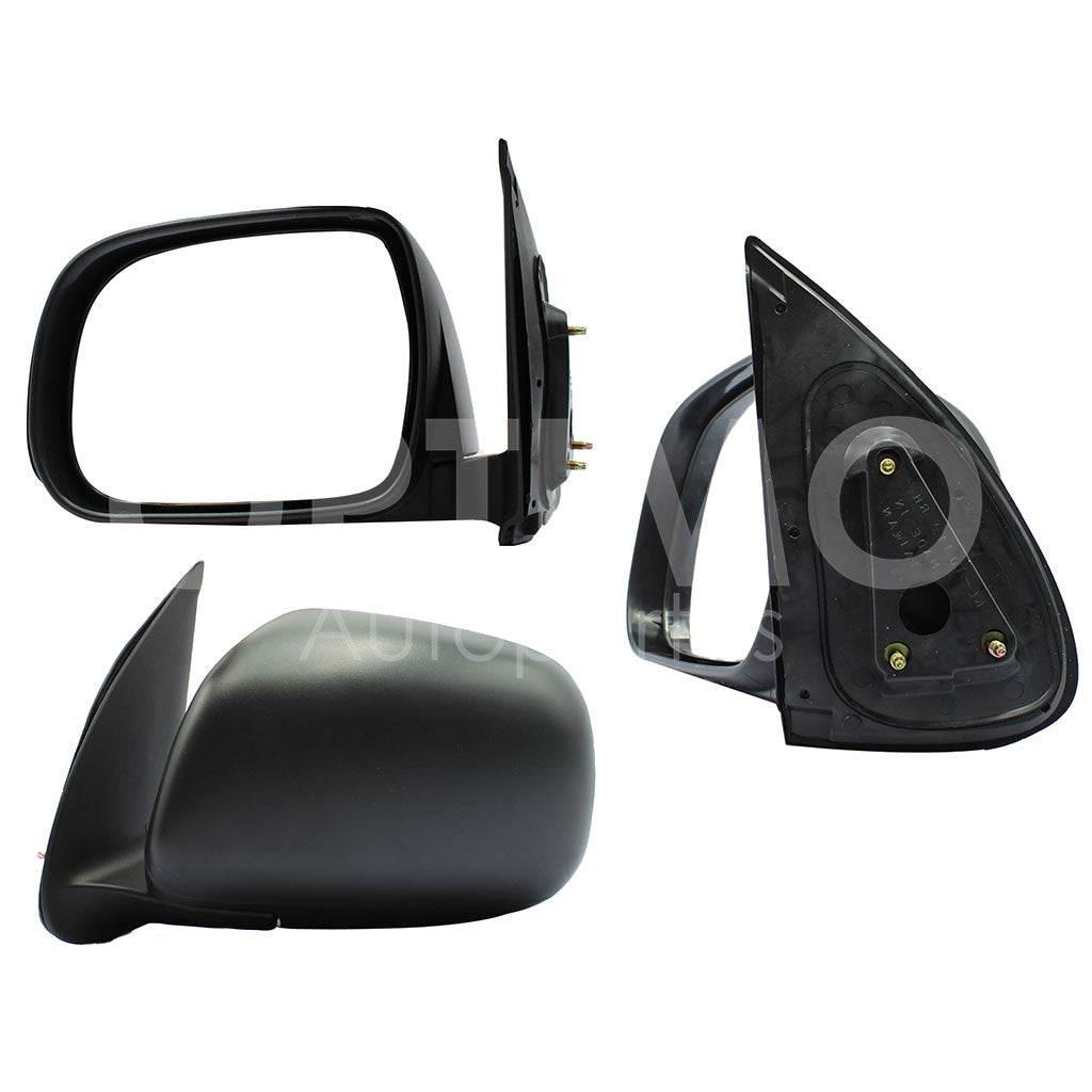 TOYOTA HILUX 2006 2007 2008 2009 2010 2011 ESPEJO IZQ MANUAL NEGRO POROSO S/CONTROL