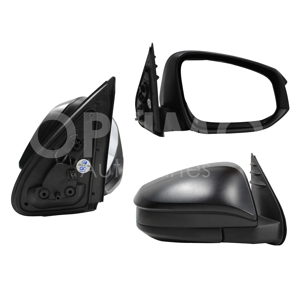 TOYOTA HILUX 2WD 2016 2017 2018 2019 2020 2021 2022 2023 2024 ESPEJO DER MANUAL NEGRO POROSO S/CONTROL (SENCILLA)