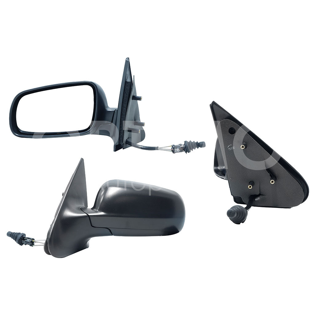 VOLKSWAGEN POINTER 5PTAS 2000 2001 2002 2003 2004 2005 2006 2007 2008 2009 ESPEJO IZQ MANUAL NEGRO POROSO C/CONTROL (VAGONETA 00-05)