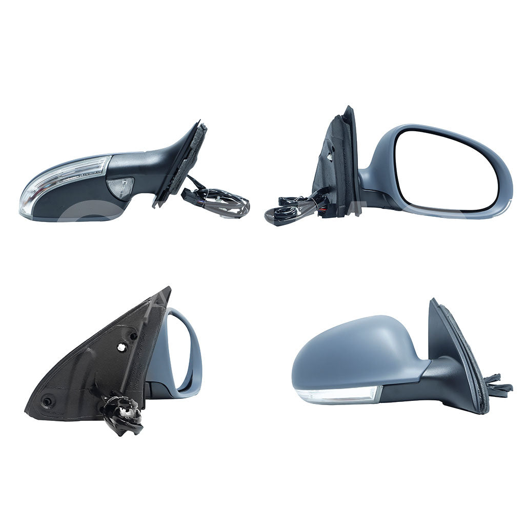 VOLKSWAGEN BORA 2006 2007 2008 2009 2010 ESPEJO DER ELECT GRIS P/PINTAR C/LUZ DIRECCIONAL Y PISO C/DESEMPAÑANTE (7PINES) (BORA GLI)