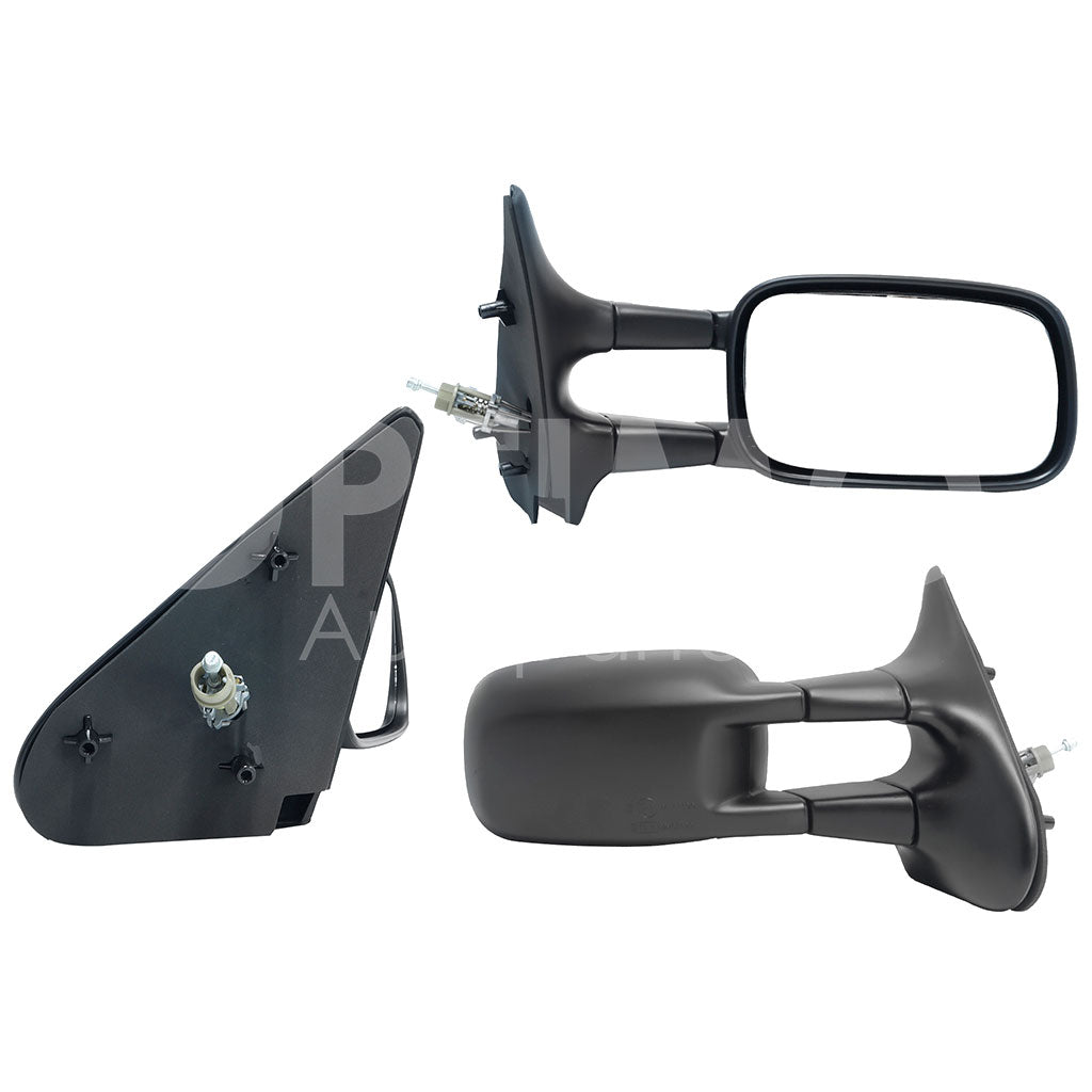 VOLKSWAGEN DERBY VAN 1998 1999 2000 2001 2002 2003 2004 2005 ESPEJO DER MANUAL NEGRO LISO C/CONTROL