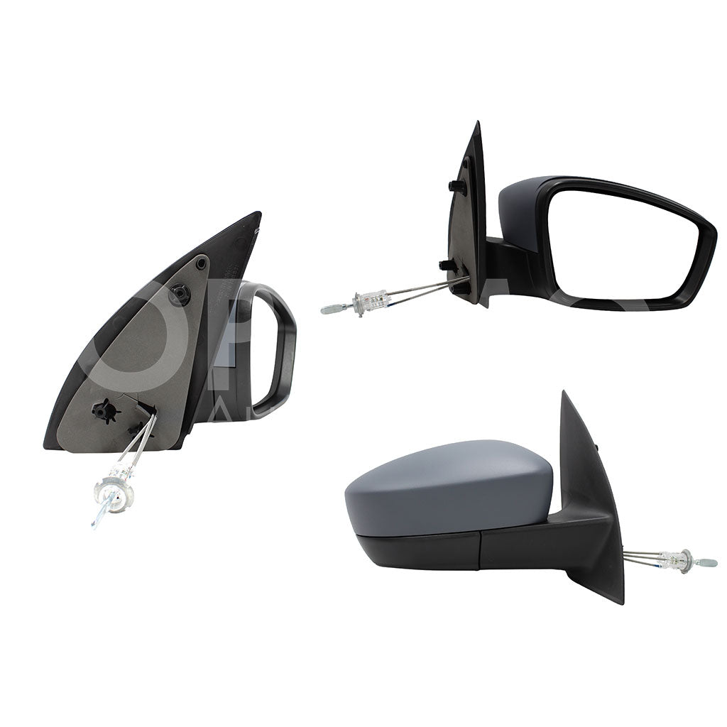 VOLKSWAGEN GOL 2013 2014 2015 2016 2017 2018 2019 2020 2021 ESPEJO DER MANUAL GRIS P/PINTAR C/CONTROL