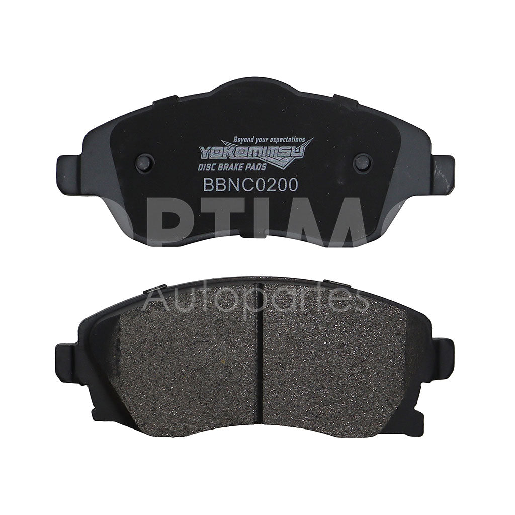 CHEVROLET CORSA 1.4L/1.8L 1997 1998 1999 2000 2001 2002 2003 2004 2005 2006 2007 2008 BALATAS DEL SEMIMETÁLICA C/ (TORNADO 1.8L 04-20)